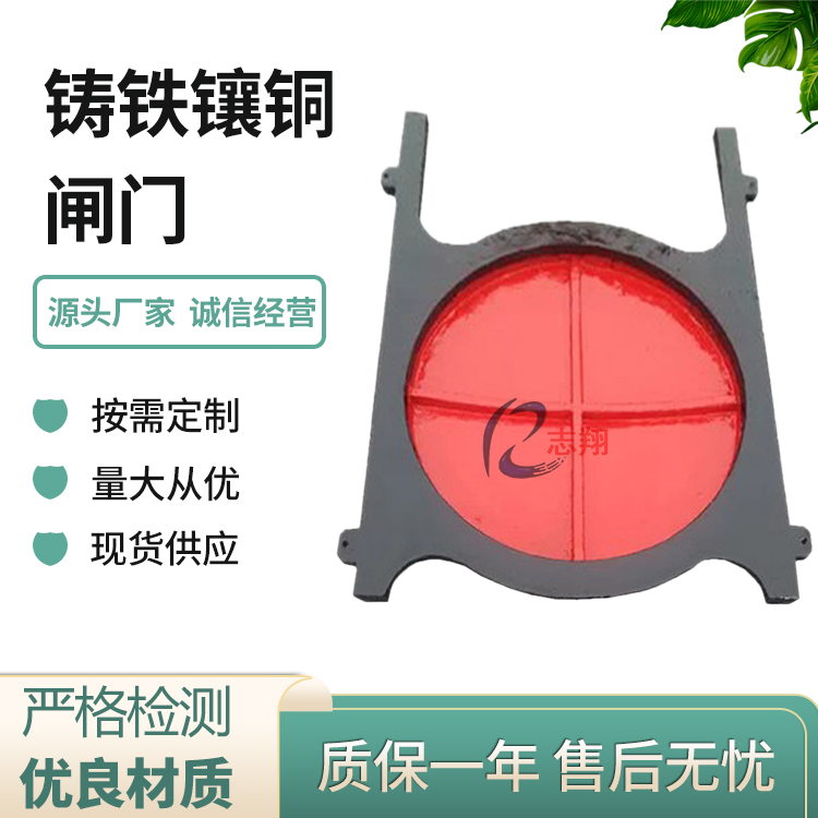 鑄鐵鑲銅圓閘門